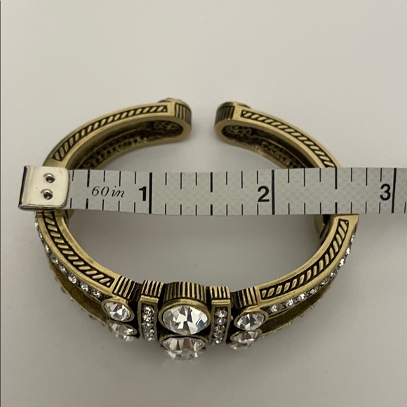Heidi Daus “An Affair To Remember”  Hinged Bangle Bracelet - Picture 6 of 10
